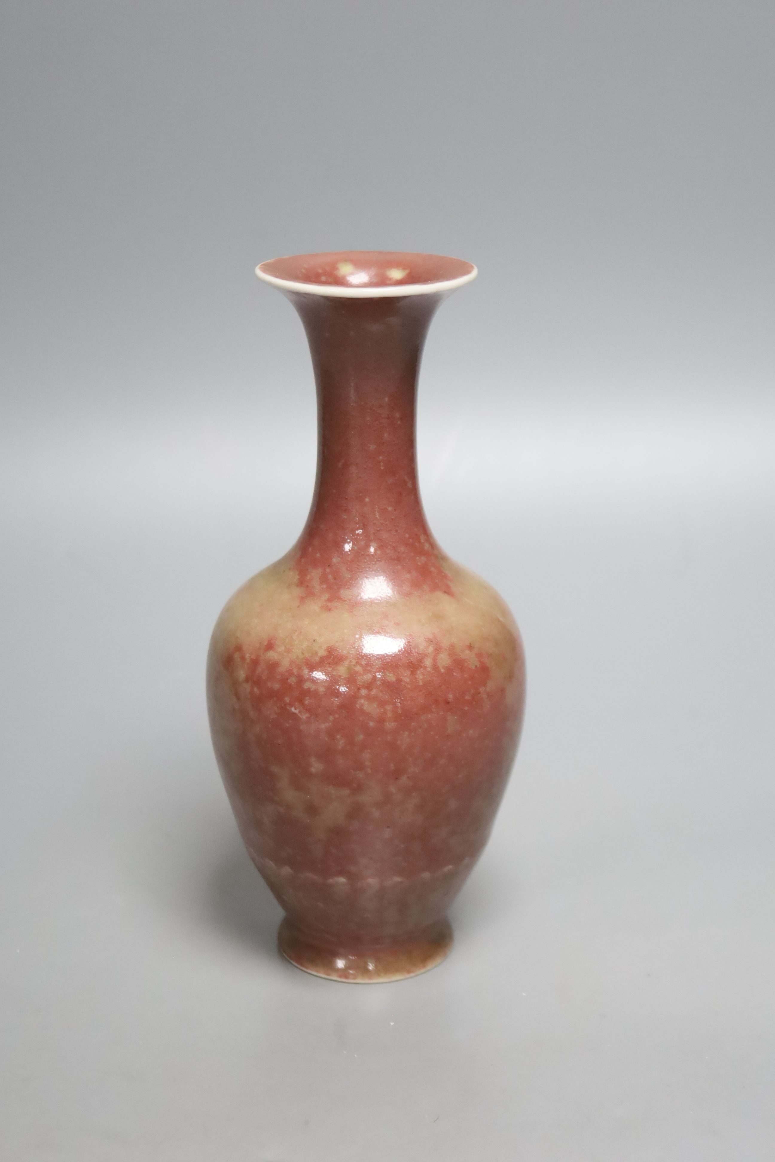 A Chinese sang-de-boeuf glazed vase, 19cm